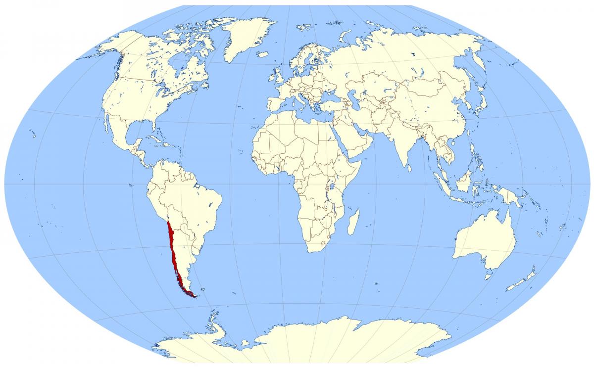 दुनिया के नक्शे दिखा चिली