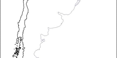 के रिक्त मानचित्र चिली