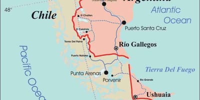 नक्शे के patagonia चिली