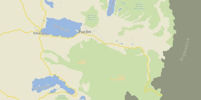 नक्शे के pucon, चिली