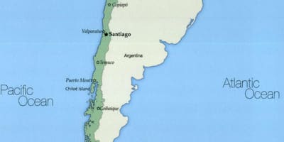 नक्शे के temuco, चिली